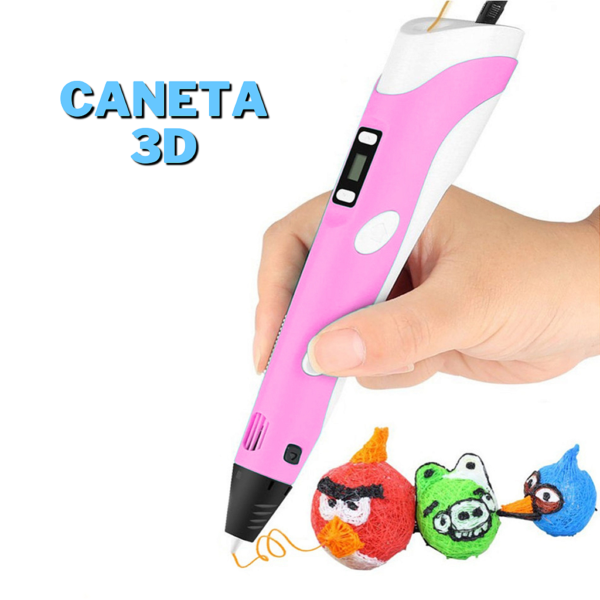 Caneta 3D Impressora Carregamento USB Com Refil Filamento - Image 7